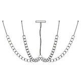 Elegant Crystal LED Chandelier Gabriel Gasolier Modern Hanging Light Fixture
