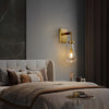 Elegant Crystal Water Drop Wall Sconce Modern Copper Sconce Light for Bedside