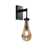Elegant Crystal Water Drop Wall Sconce Modern Copper Sconce Light for Bedside