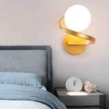 Elegant Curved LED Wall Sconce with Electroplated Metal Finish for Modern Interior Lighting