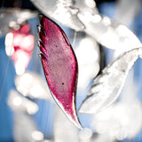 Elegant Flying Glass Feather Crown LED Chandelier for Large Foyers and Living Areas