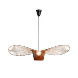Elegant French Hat Design Fabric Pendant Light Modern Nordic Chandelier for Bedroom and Living Room