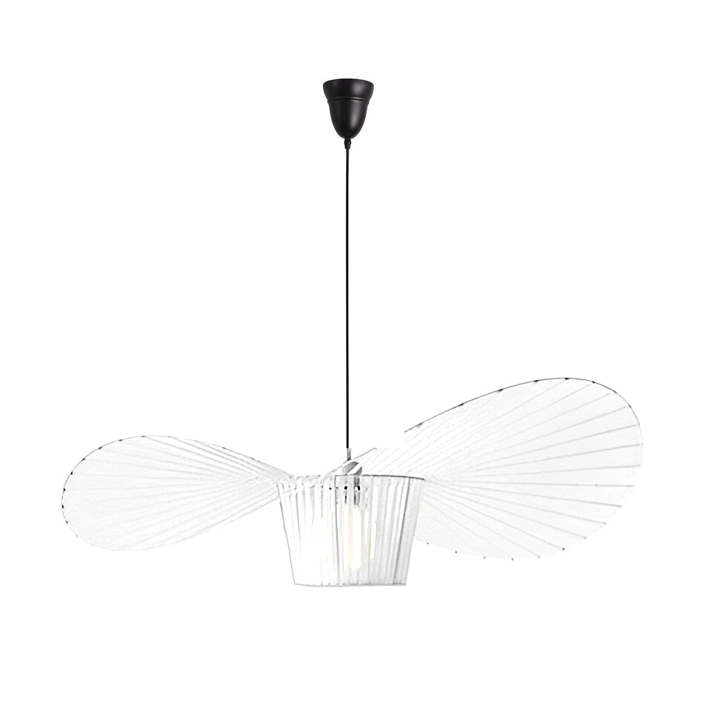 Elegant French Hat Design Fabric Pendant Light Modern Nordic Chandelier for Bedroom and Living Room