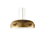Elegant Gold Crystal Pendant Light Luxury Resin Chandelier with Gold Foil Finish