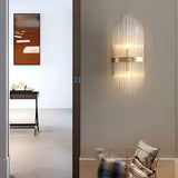 Elegant Gold Crystal Wall Lamp Modern Nordic Sconce Lighting for Bedroom Living Room and Aisle