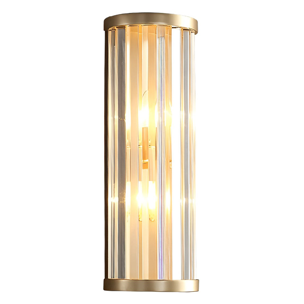 Elegant Gold Crystal Wall Lamp Modern Nordic Sconce Lighting for Bedroom Living Room and Aisle
