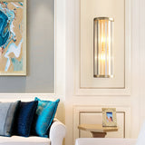 Elegant Gold Crystal Wall Lamp Modern Nordic Sconce Lighting for Bedroom Living Room and Aisle