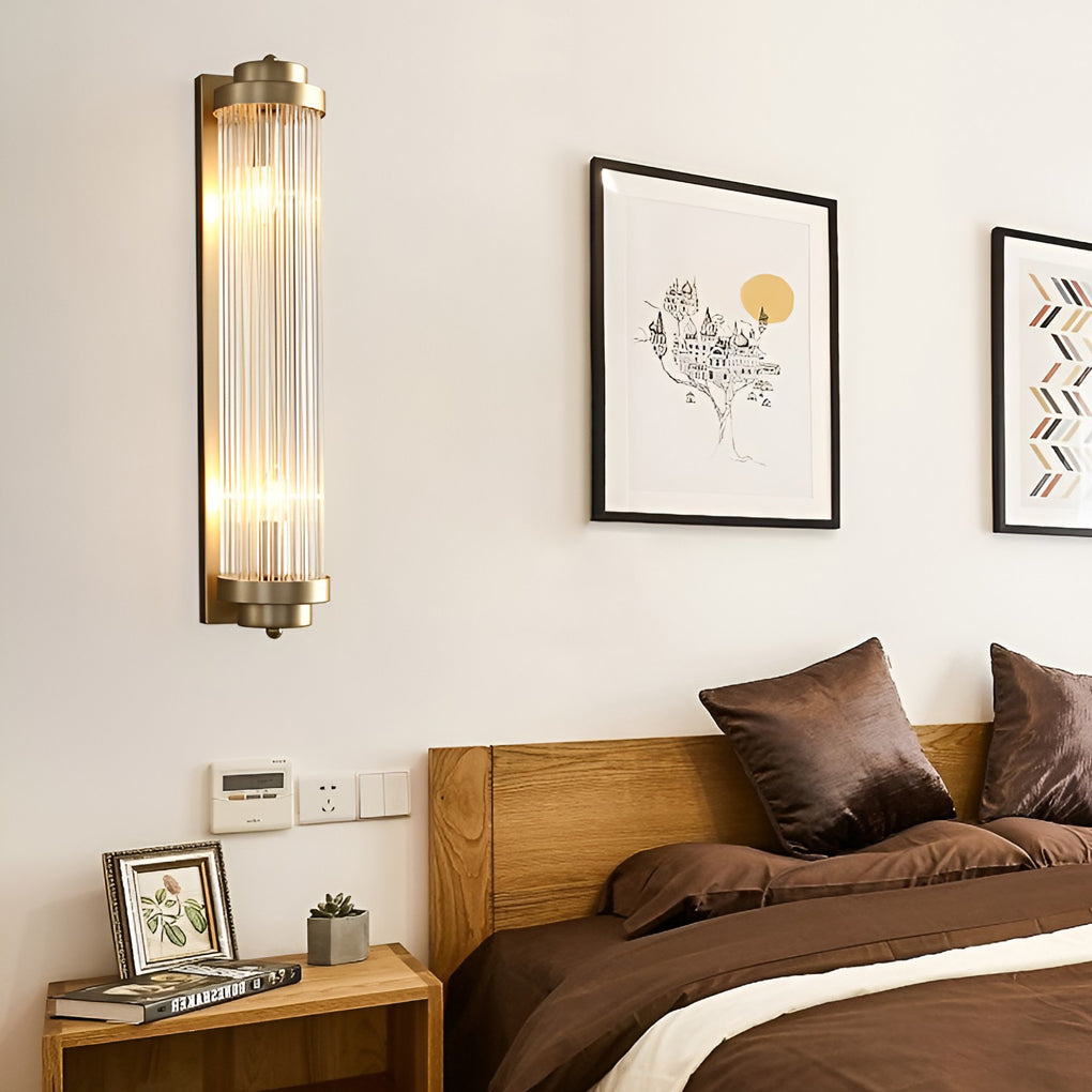 Elegant Gold Crystal Wall Lamp Modern Nordic Sconce Lighting for Bedroom Living Room and Aisle