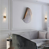 Elegant Gold Glass Tube Wall Light Modern Postmodern Up and Down Interior Sconce Lighting
