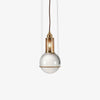Elegant Handmade Crystal Glass Pendant Light Modern Floating Globe Hanging Lamp Gold