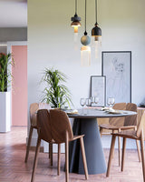 Elegant Metal Tassel Pendant Light with Integrated LED and Clear Glass Shade for Modern Interiors