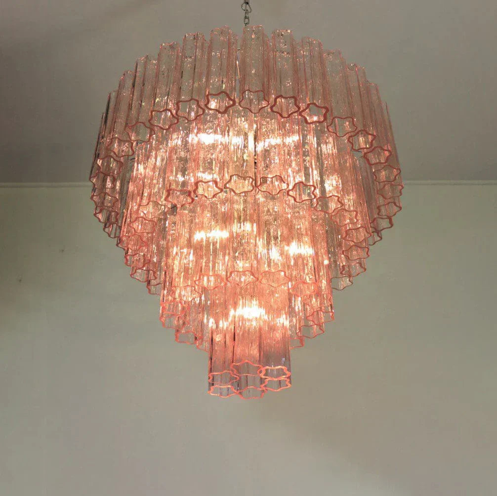 elegant-mid-century-modern-pink-glass-tube-chandelier-for-luxury-living-room-and-dining-areas