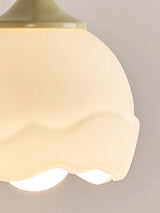 Elegant Milk White Blossom Floral Wall Sconce Indoor Glass Flower Shade Wall Light