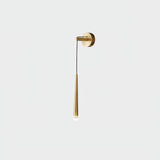 Elegant Modern Brass and Crystal Conical LED Wall Sconce for Indoor Spaces