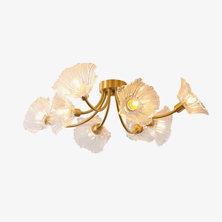 elegant-modern-flower-glass-petal-flush-mount-ceiling-light-in-polished-brass