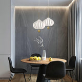 Elegant Mouth Blown Opal Glass Suspension Lamp with Satin Brass Accents