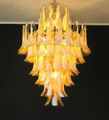 elegant-murano-hand-blown-caramel-glass-petal-chandelier-for-luxury-living-rooms-and-foyers