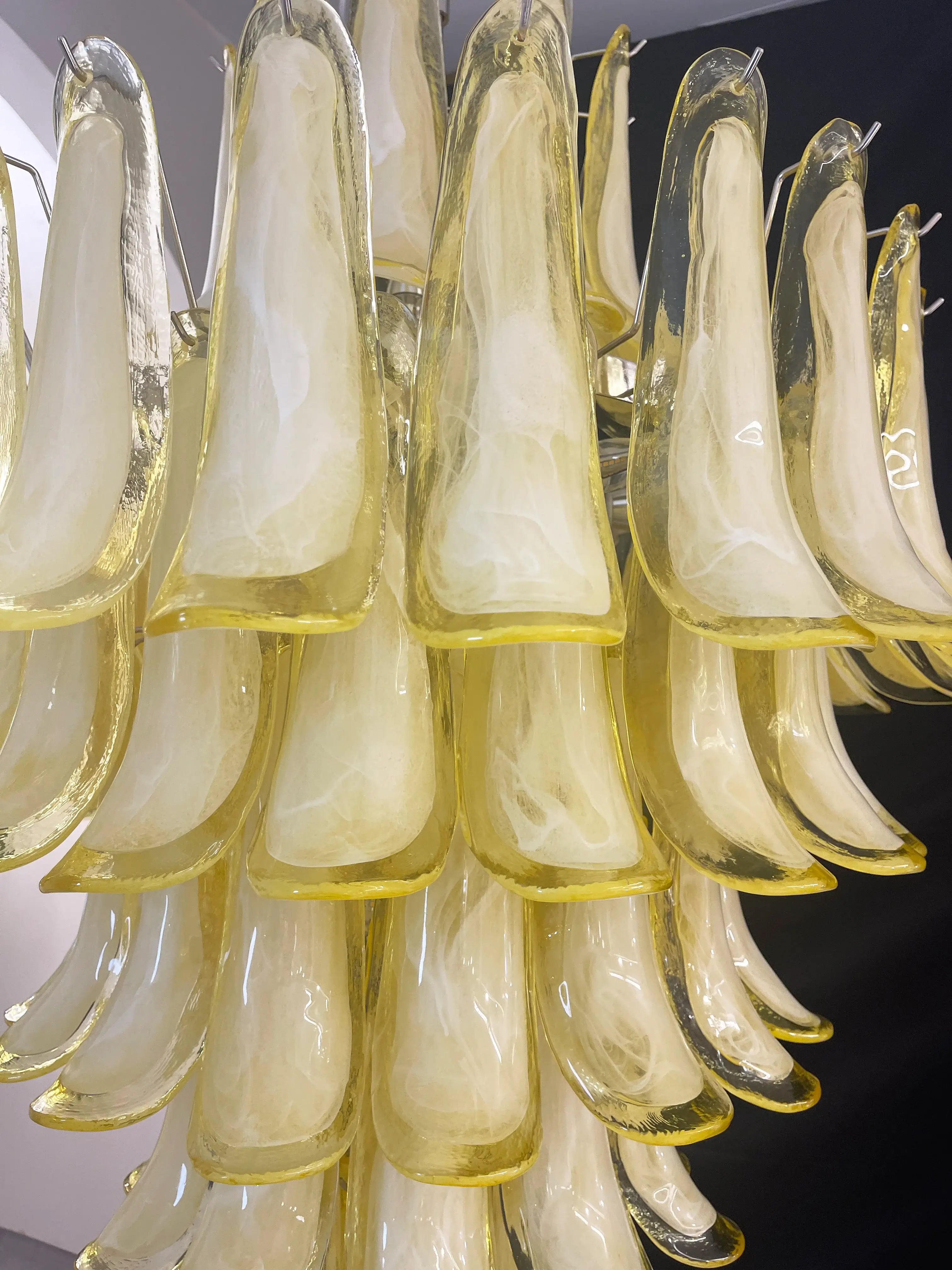 elegant-murano-hand-blown-caramel-glass-petal-chandelier-for-luxury-living-rooms-and-foyers