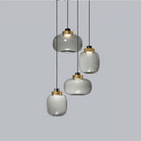 Elegant Nordic Glass Globe LED Pendant Lamp Modern Kitchen Island Hanging Light for Dining Areas