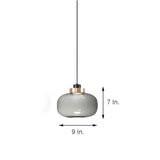 Elegant Nordic Glass Globe LED Pendant Lamp Modern Kitchen Island Hanging Light for Dining Areas