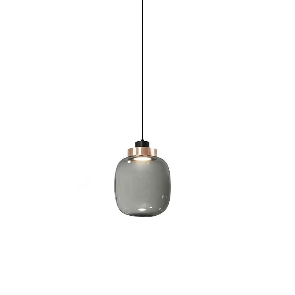 Elegant Nordic Glass Globe LED Pendant Lamp Modern Kitchen Island Hanging Light for Dining Areas