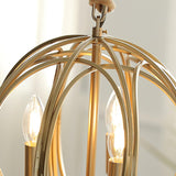 Elegant Ofelia Geometric Gold Circle Pendant Light for Contemporary Home Interiors