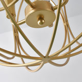 Elegant Ofelia Geometric Gold Circle Pendant Light for Contemporary Home Interiors
