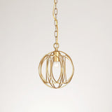 Elegant Ofelia Geometric Gold Circle Pendant Light for Contemporary Home Interiors