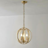 Elegant Ofelia Geometric Gold Circle Pendant Light for Contemporary Home Interiors