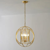 Elegant Ofelia Geometric Gold Circle Pendant Light for Contemporary Home Interiors