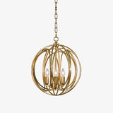 Elegant Ofelia Geometric Gold Circle Pendant Light for Contemporary Home Interiors
