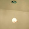Elegant Pink and White Lotus Crown Floral Chandelier for Modern Living Spaces and Bedrooms