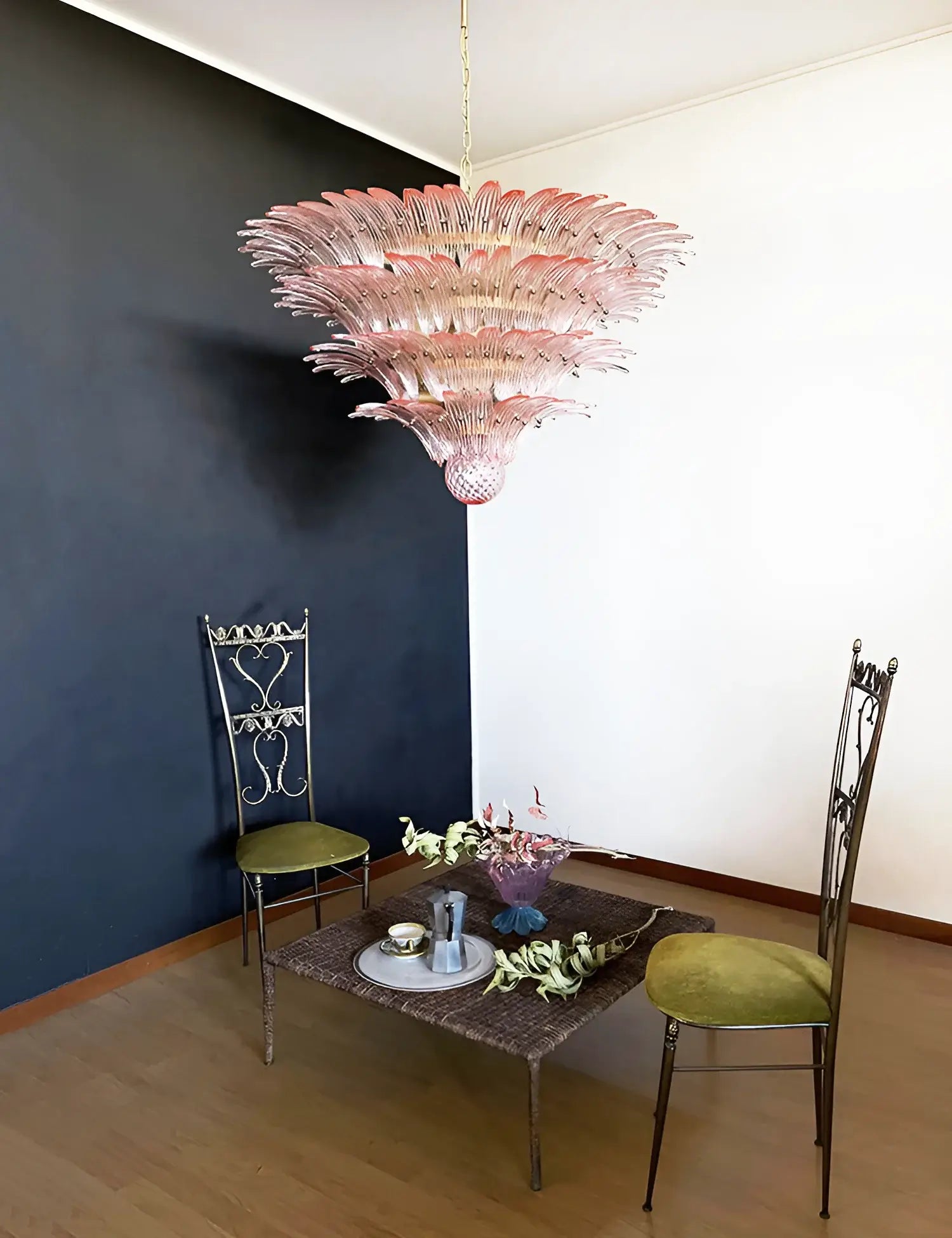 elegant-pink-murano-palmette-glass-chandelier-luxury-modern-pendant-light-fixture