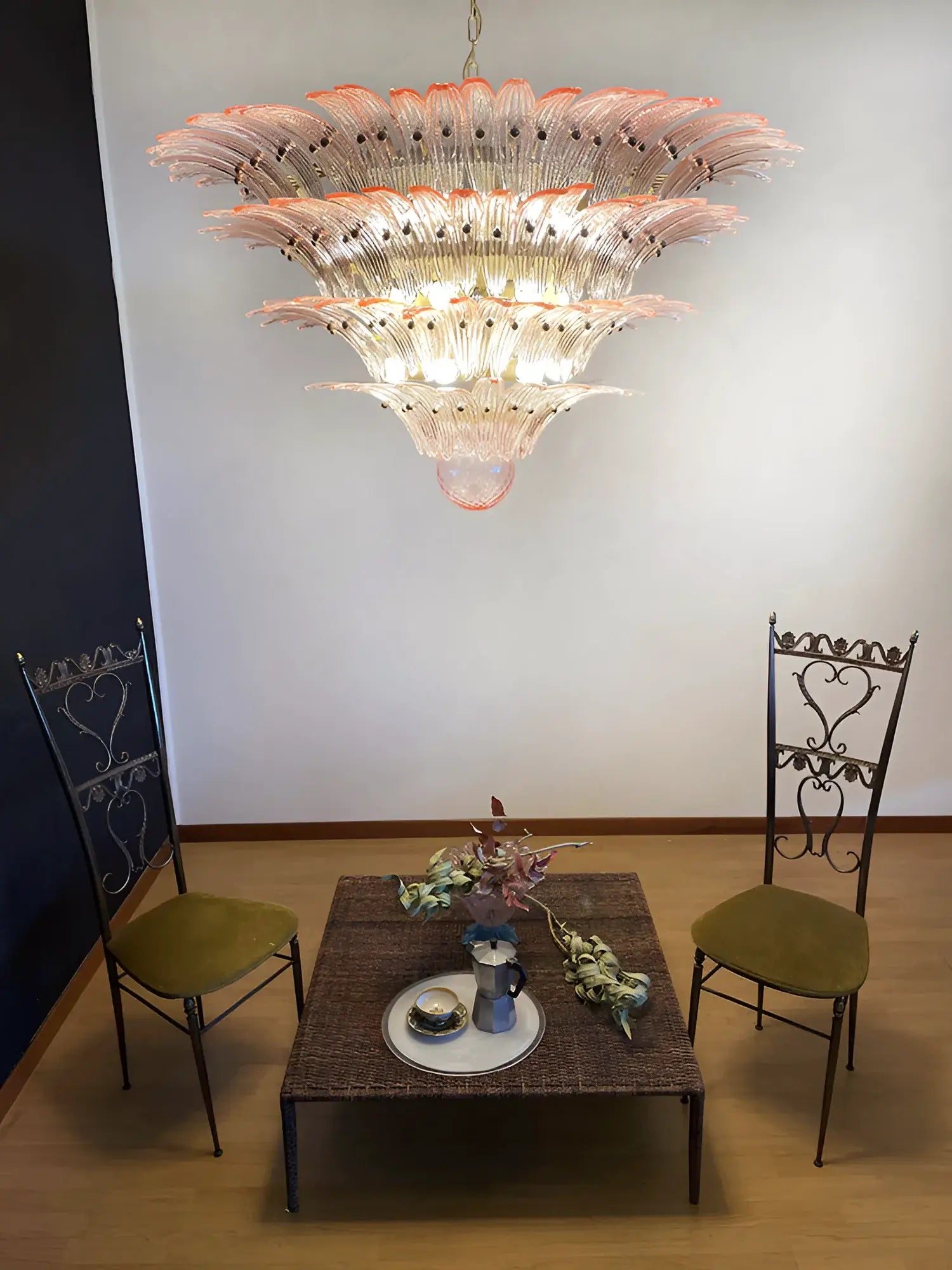 elegant-pink-murano-palmette-glass-chandelier-luxury-modern-pendant-light-fixture