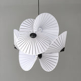 Elegant Scalloped Fabric Pendant Light Modern Indoor Hanging Fixture for Home