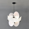Elegant Scalloped Fabric Pendant Light Modern Indoor Hanging Fixture for Home