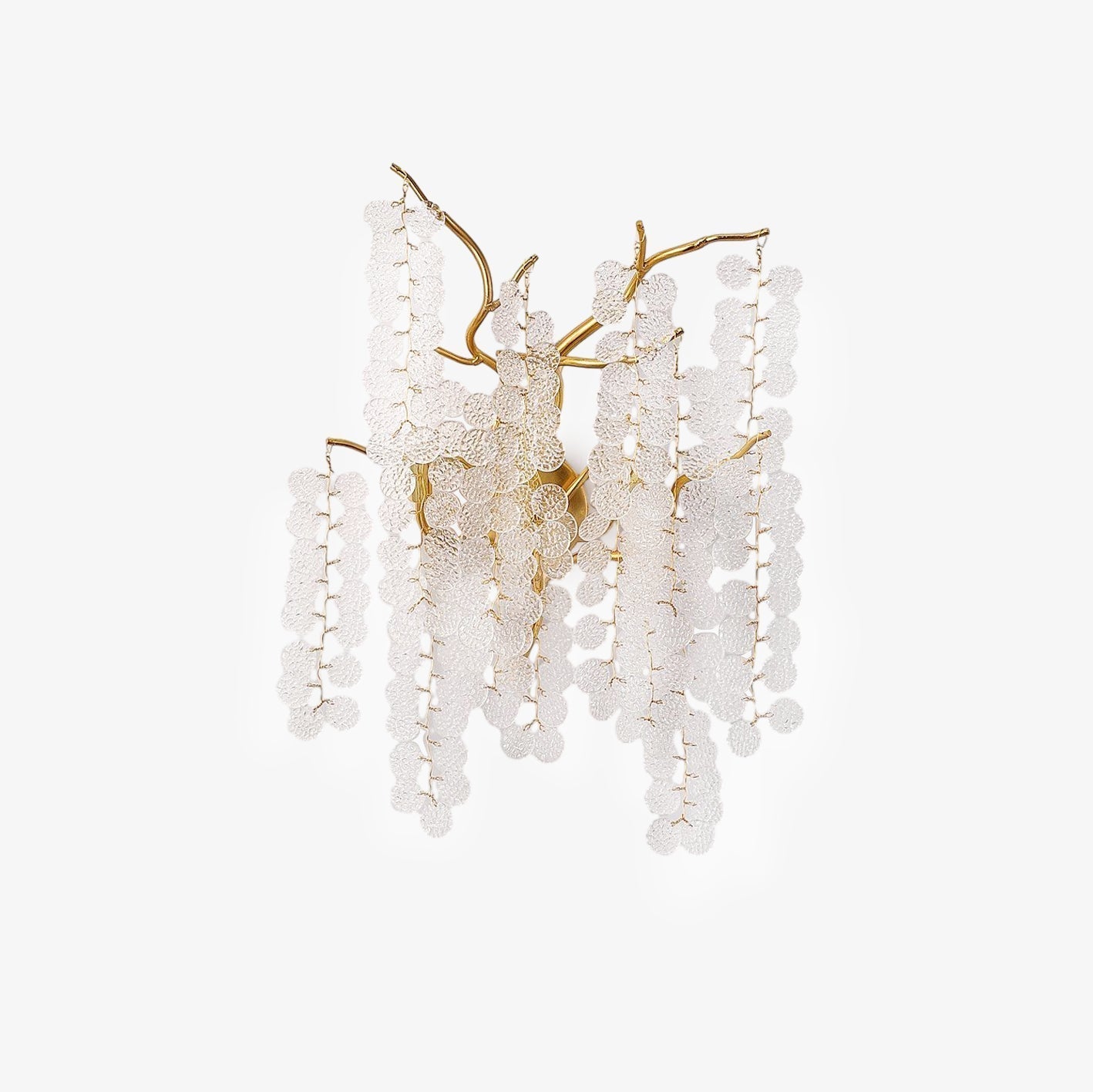 Elegant Shiro Noda Crystal Wall Lamp Organic Branch Sconce for Contemporary Homes
