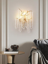 Elegant Shiro Noda Crystal Wall Lamp Organic Branch Sconce for Contemporary Homes