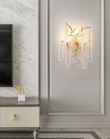 Elegant Shiro Noda Crystal Wall Lamp Organic Branch Sconce for Contemporary Homes