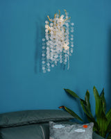 Elegant Shiro Noda Crystal Wall Lamp Organic Branch Sconce for Contemporary Homes