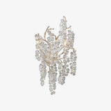 Elegant Shiro Noda Crystal Wall Lamp Organic Branch Sconce for Contemporary Homes