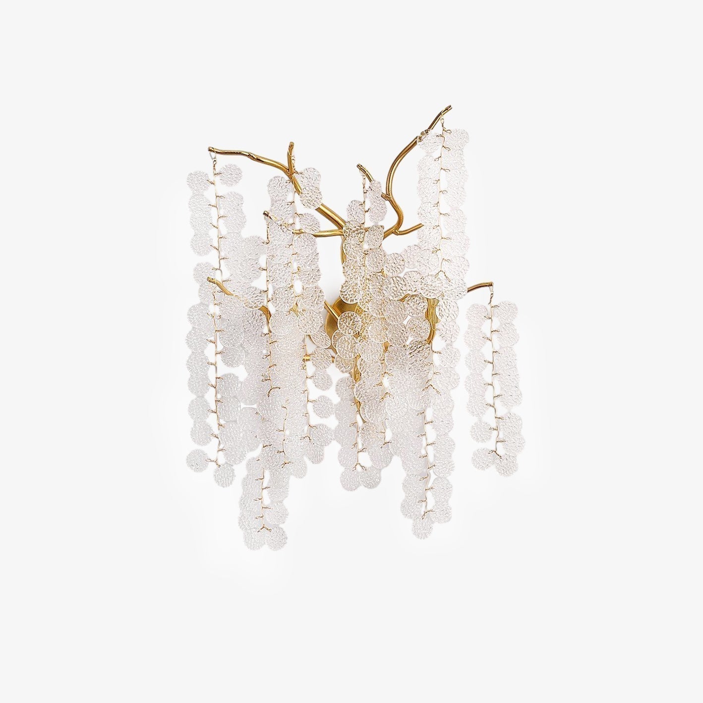 Elegant Shiro Noda Crystal Wall Lamp Organic Branch Sconce for Contemporary Homes