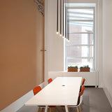 Elegant Slender Cone Multi Light Chandelier Modern Black LED Pendant Lamp
