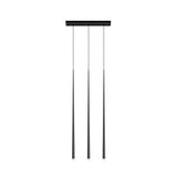 Elegant Slender Cone Multi Light Chandelier Modern Black LED Pendant Lamp