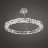 Elegant Spiridon Crystal Ring Chandelier Modern LED Ceiling Pendant Light for Luxury Interiors