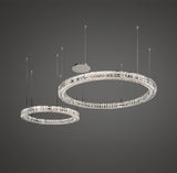 Elegant Spiridon Crystal Ring Chandelier Modern LED Ceiling Pendant Light for Luxury Interiors