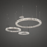 Elegant Spiridon Crystal Ring Chandelier Modern LED Ceiling Pendant Light for Luxury Interiors