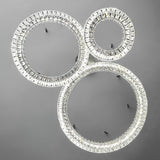 Elegant Spiridon Crystal Ring Chandelier Modern LED Ceiling Pendant Light for Luxury Interiors