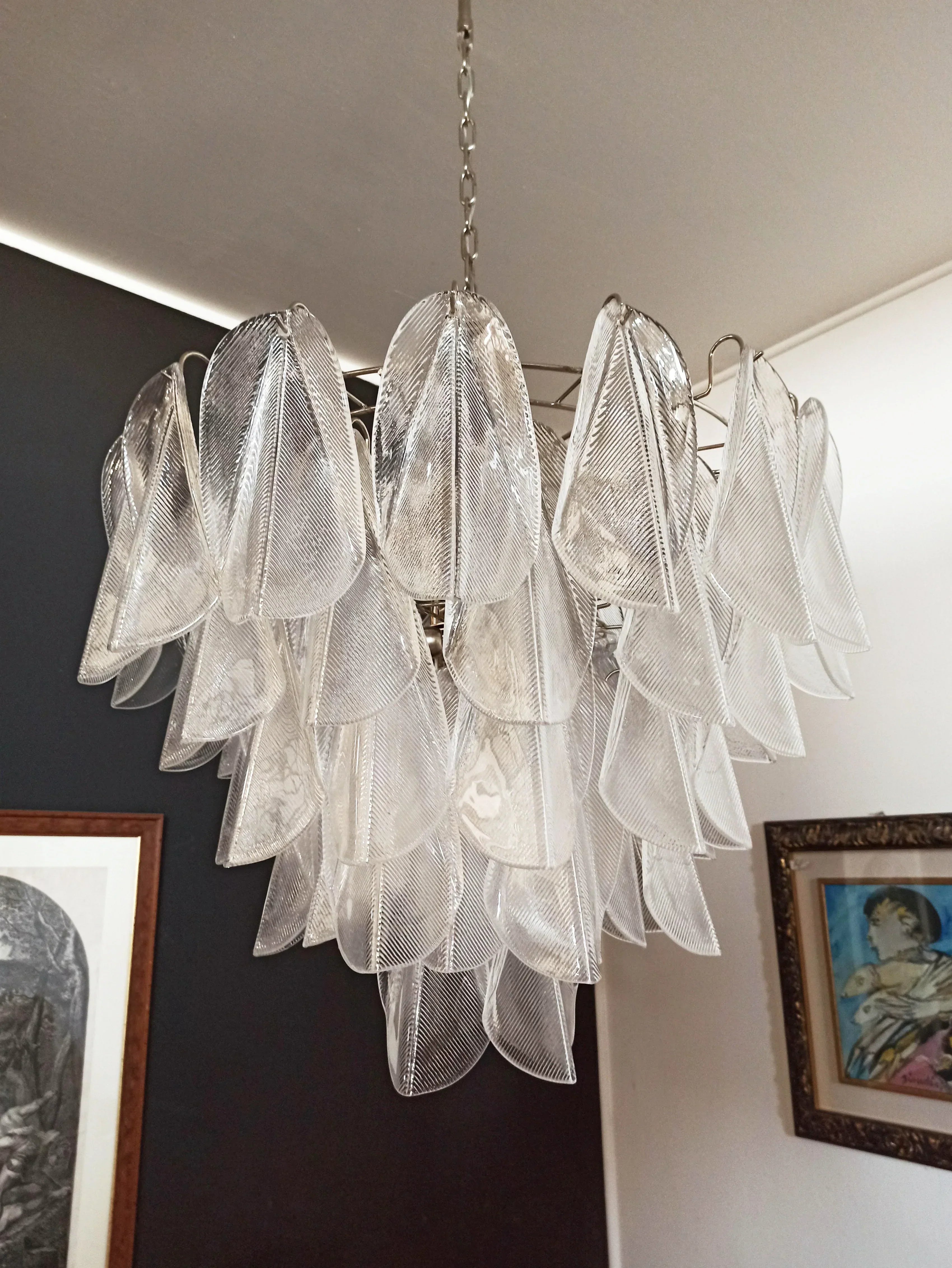 elegant-transparent-murano-glass-leaf-chandelier-for-modern-living-rooms-and-foyers