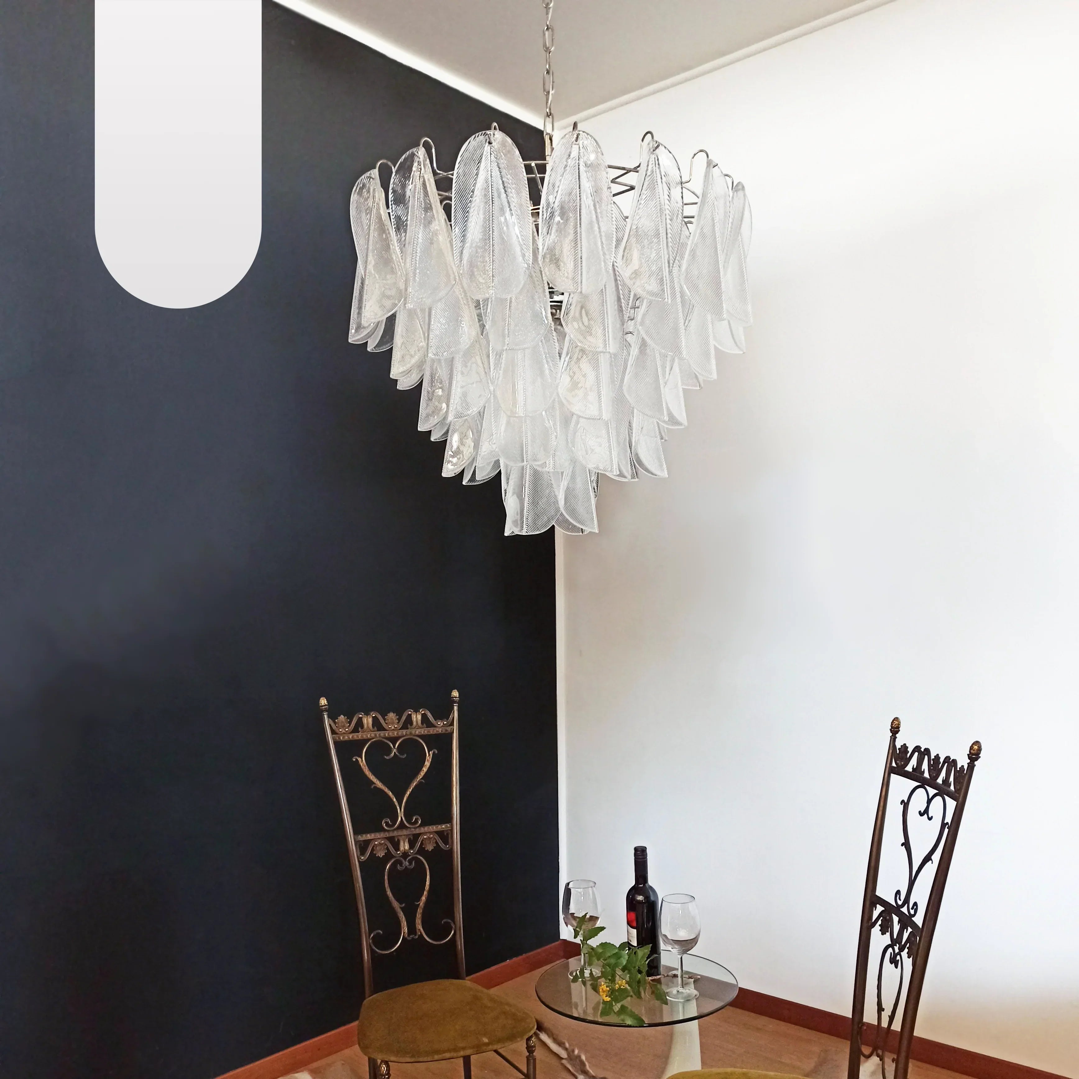 elegant-transparent-murano-glass-leaf-chandelier-for-modern-living-rooms-and-foyers